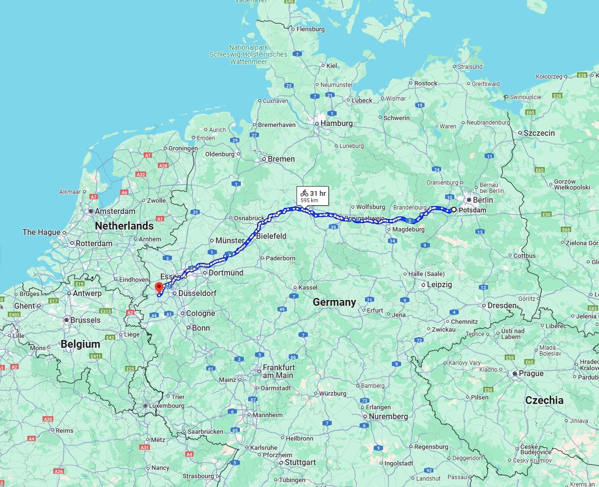 Anreise von Potsdam Zu Mönchengladbach Über 