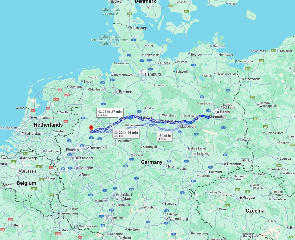 Anreise von Potsdam Zu Münster Über 