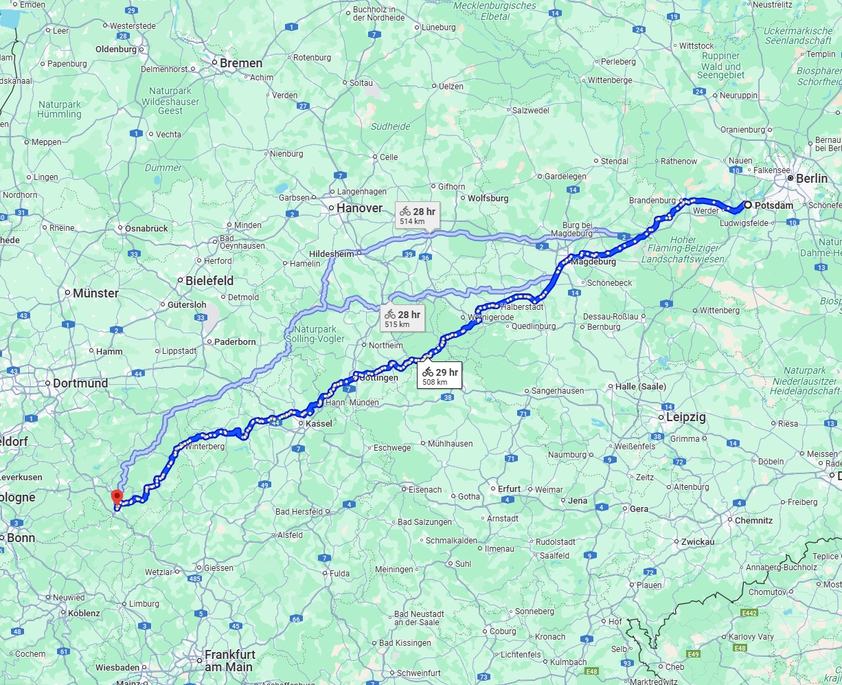 Anreise von Potsdam Zu Siegen Über 