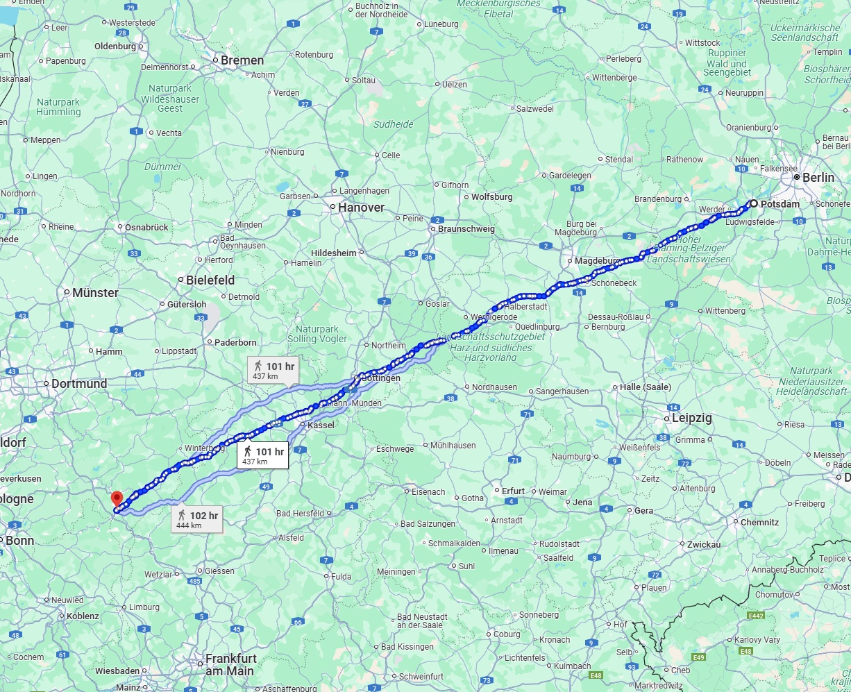 Anreise von Potsdam Zu Siegen Über 