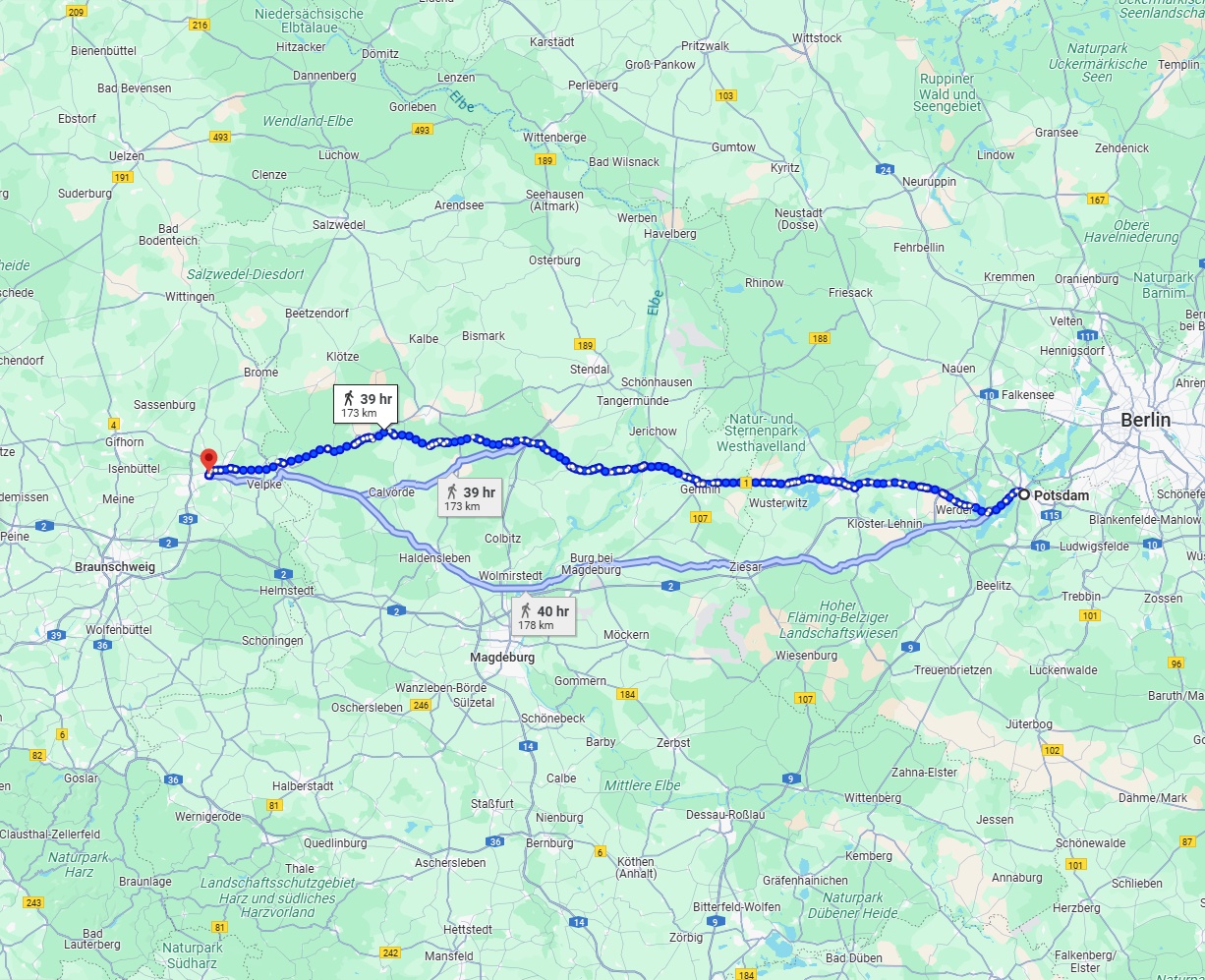 Anreise von Potsdam Zu Wolfsburg Über 