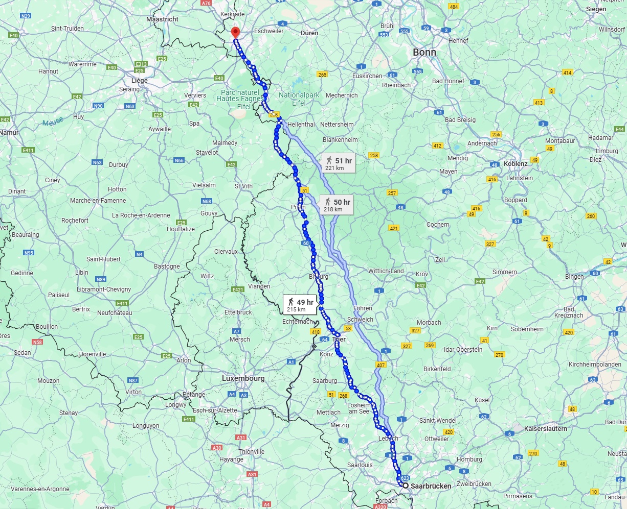 Anreise von Saarbrücken Zu Aachen Über 