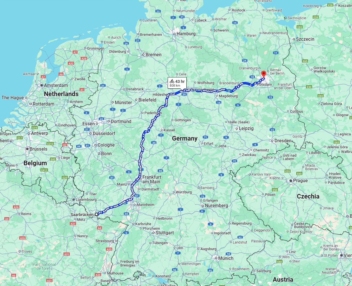 Anreise von Saarbrücken Zu Berlin Über 