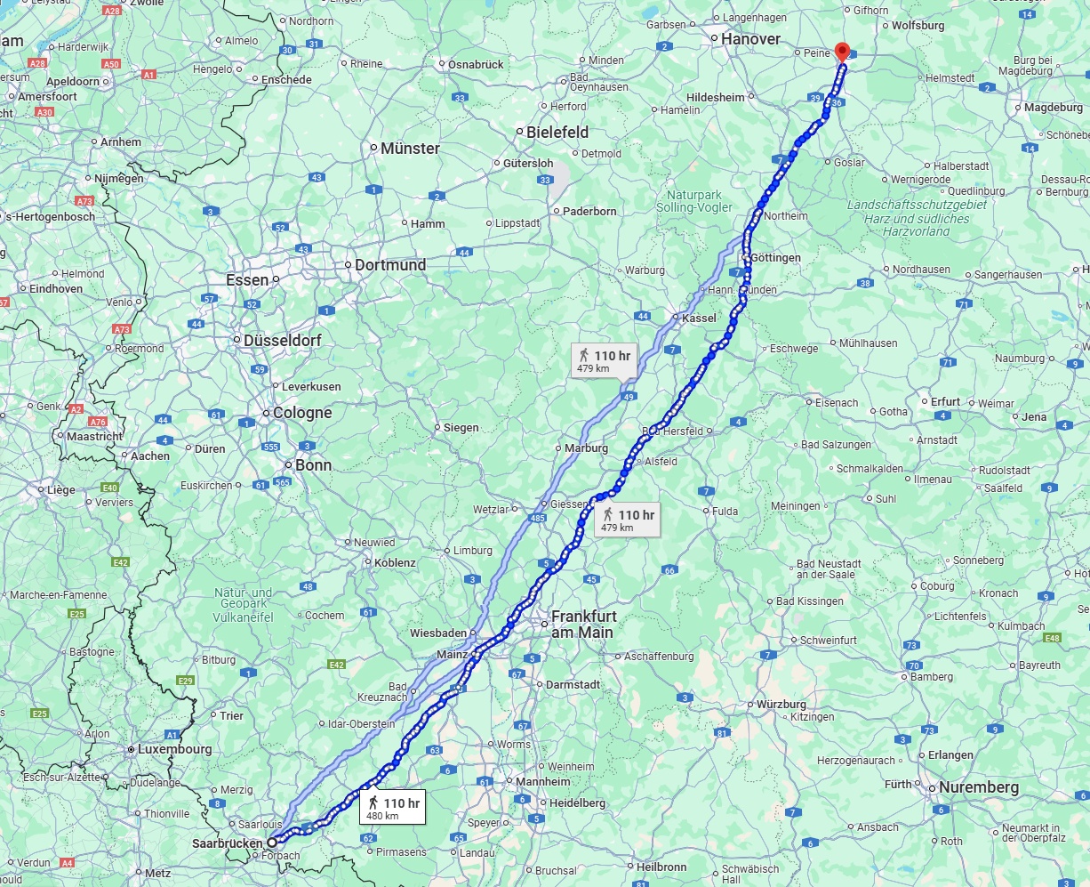Anreise von Saarbrücken Zu Braunschweig Über 