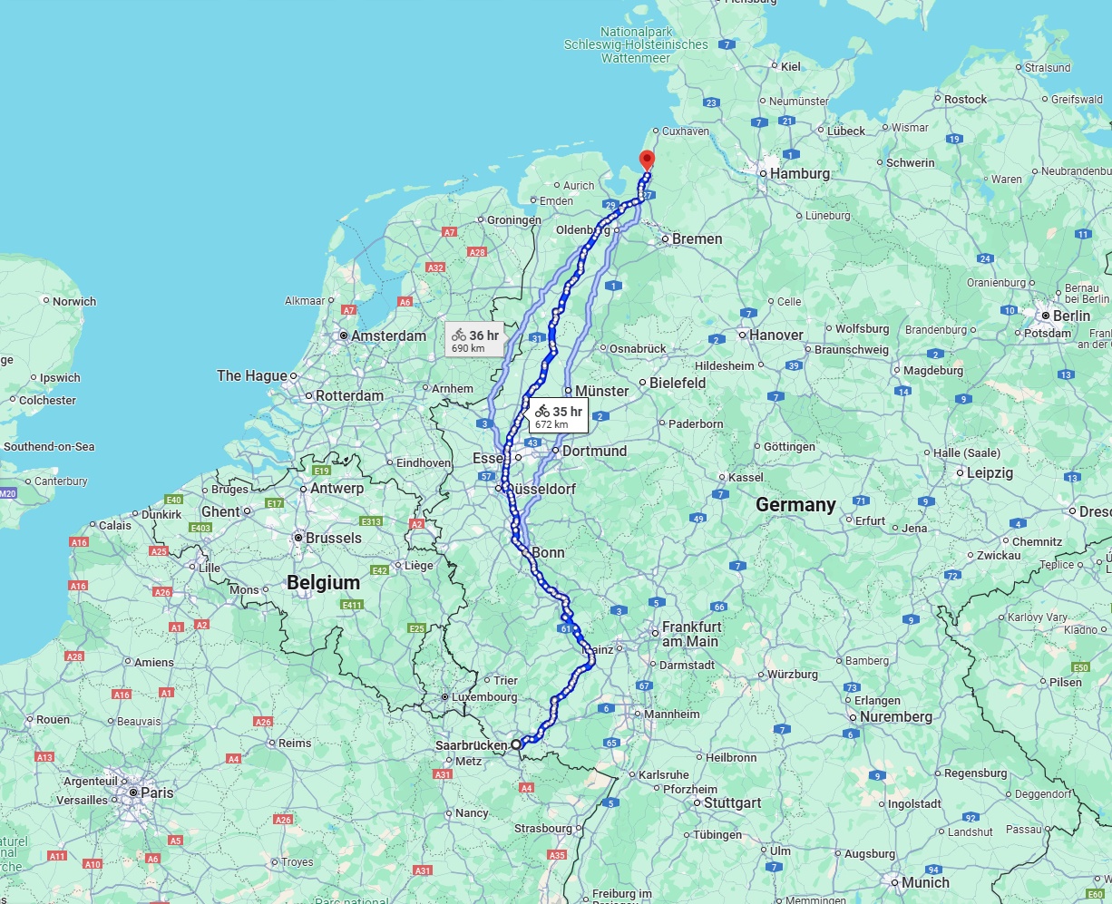 Anreise von Saarbrücken Zu Bremerhaven Über 