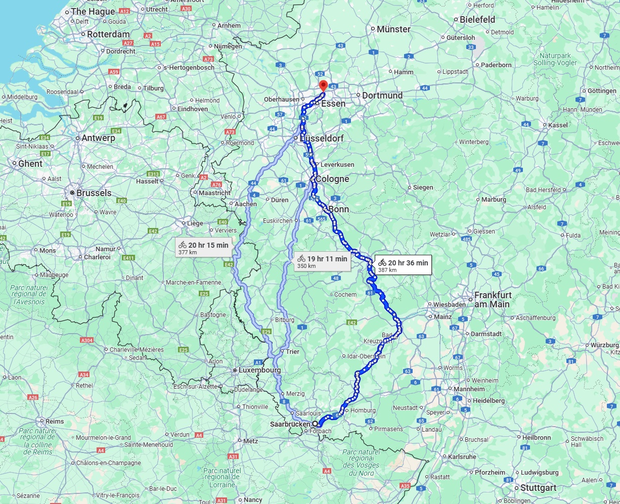 Anreise von Saarbrücken Zu Gelsenkirchen Über 