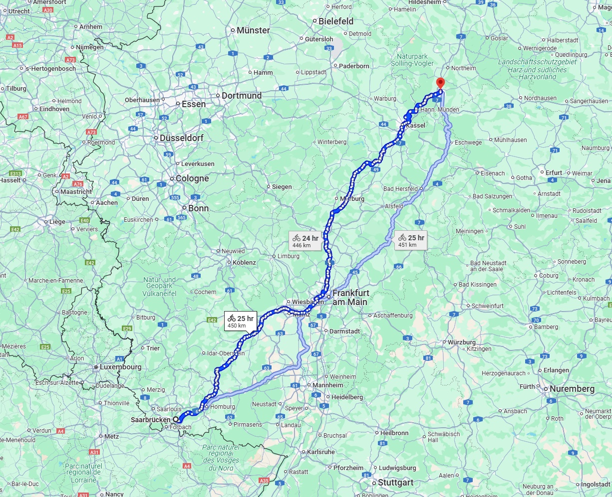 Anreise von Saarbrücken Zu Göttingen Über 