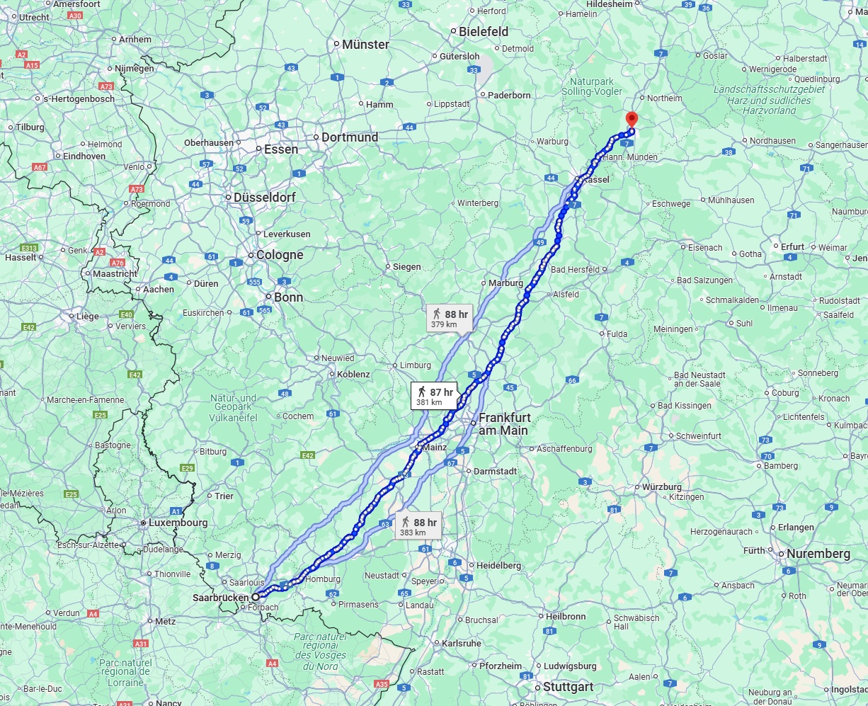 Anreise von Saarbrücken Zu Göttingen Über 