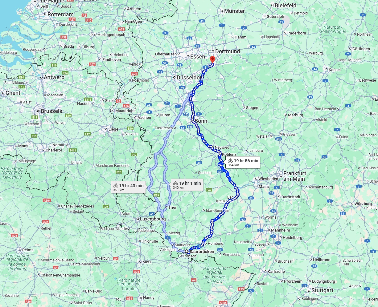 Anreise von Saarbrücken Zu Hagen Über 