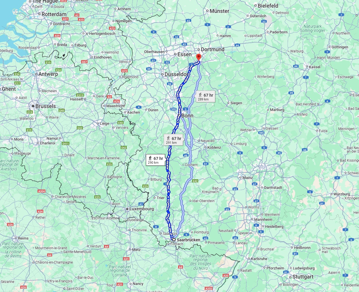 Anreise von Saarbrücken Zu Hagen Über 