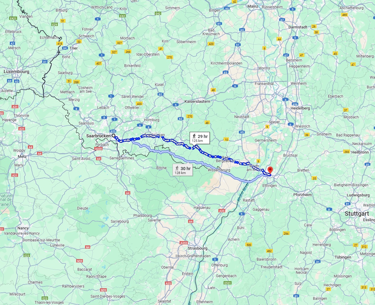 Anreise von Saarbrücken Zu Karlsruhe Über 