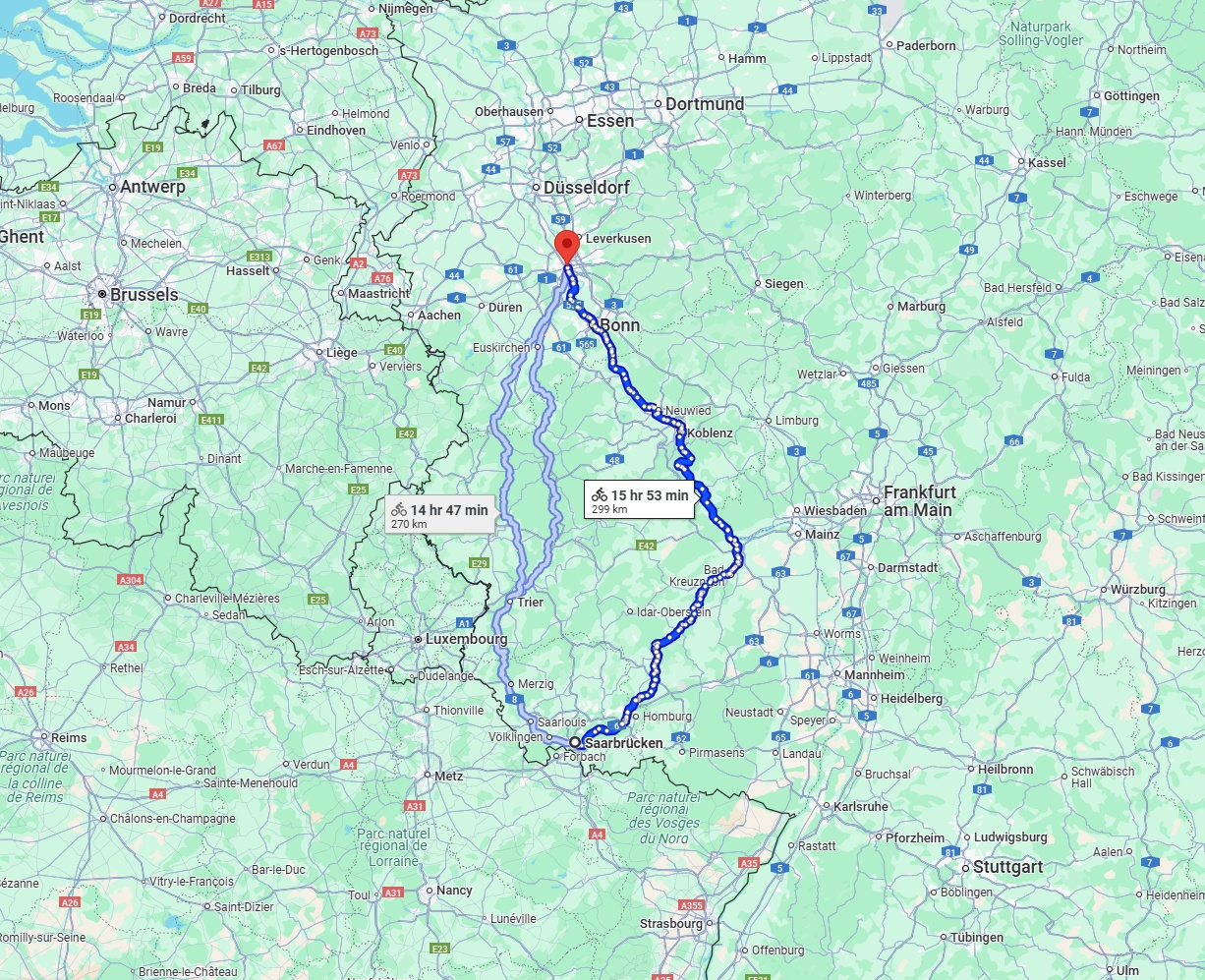 Anreise von Saarbrücken Zu Köln Über 