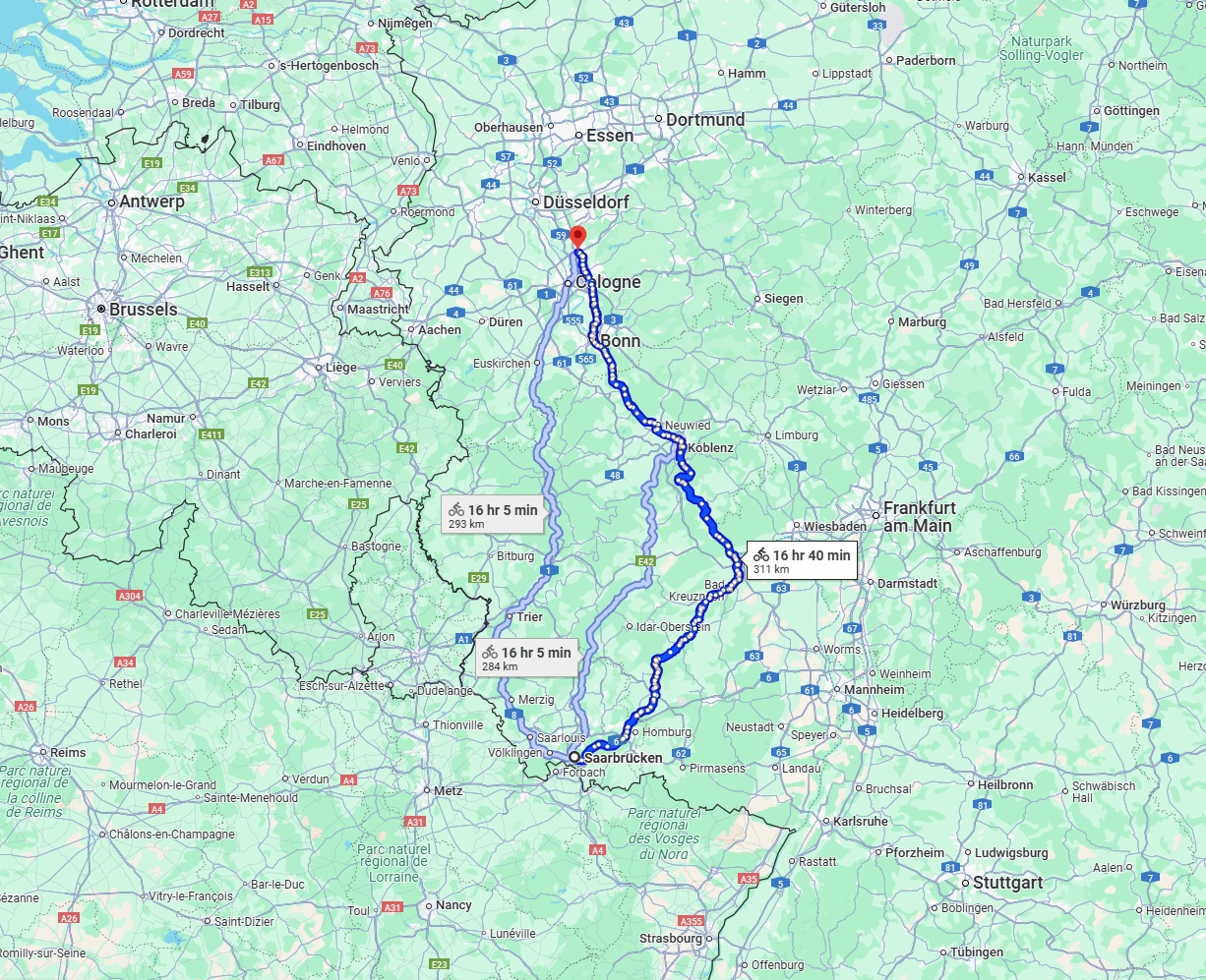 Anreise von Saarbrücken Zu Leverkusen Über 