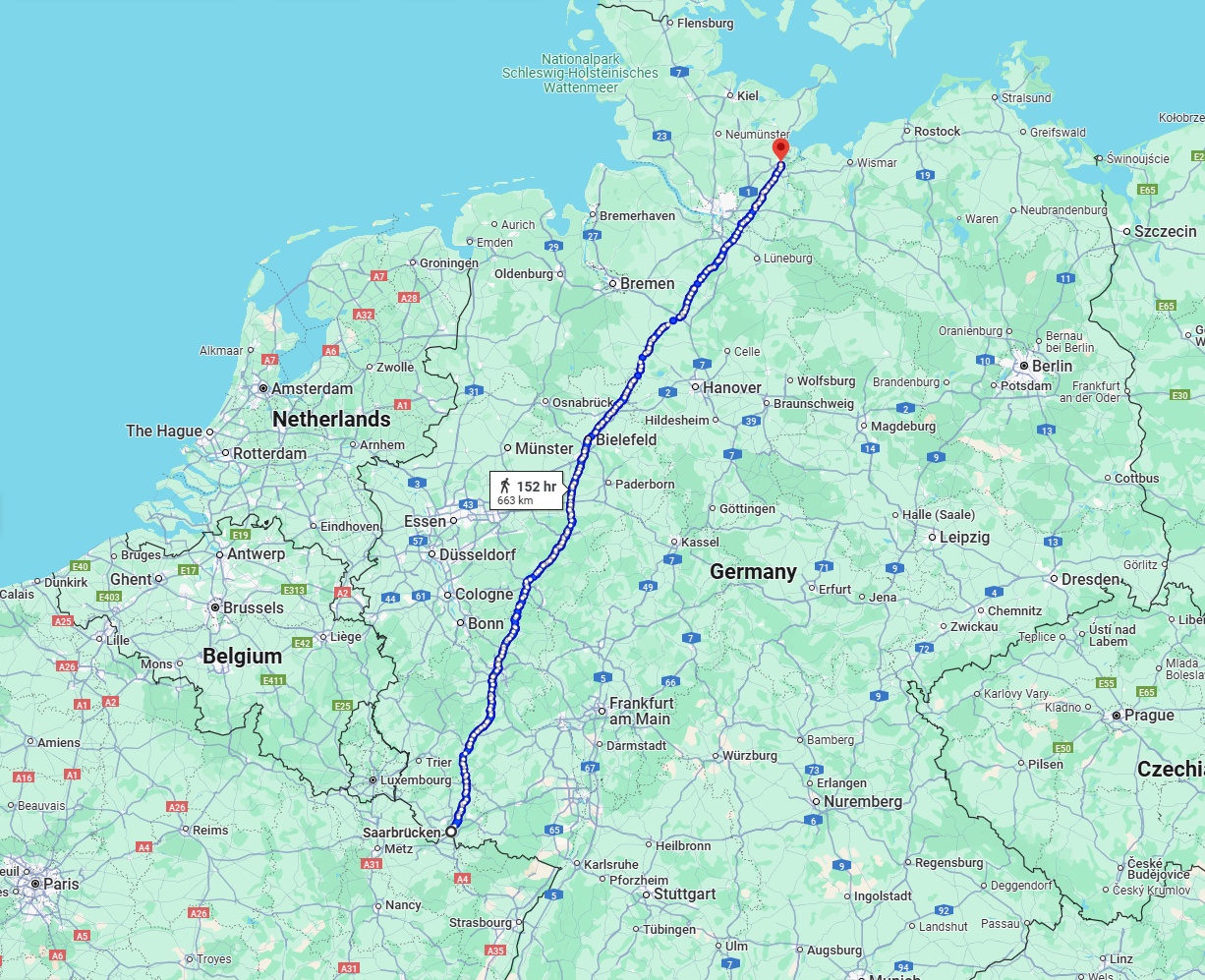 Anreise von Saarbrücken Zu Lübeck Über 