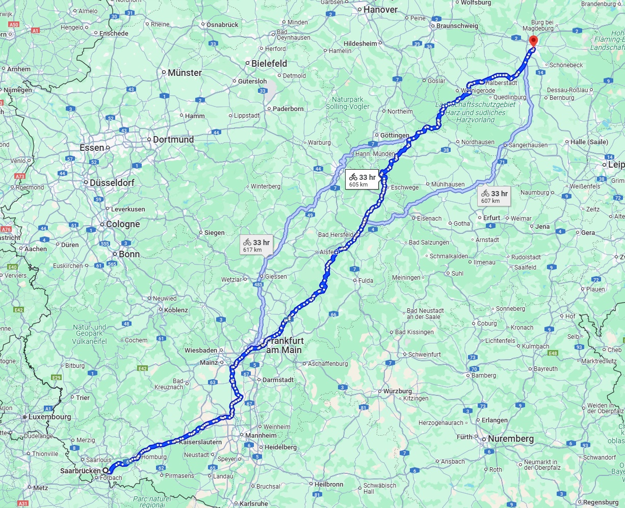 Anreise von Saarbrücken Zu Magdeburg Über 