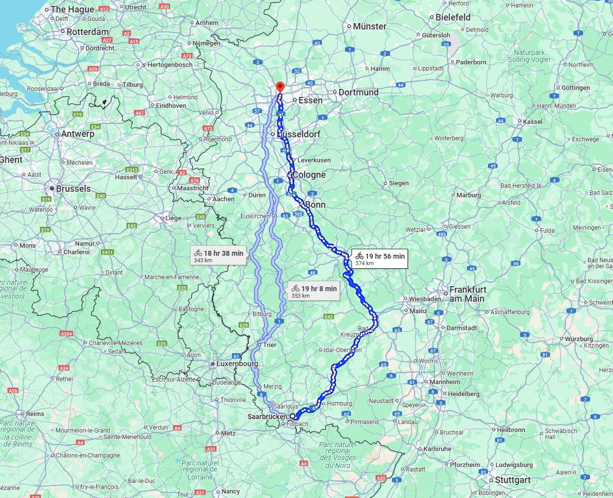 Anreise von Saarbrücken Zu Oberhausen Über 