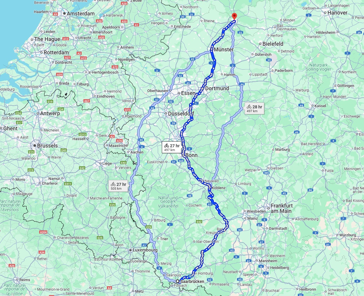 Anreise von Saarbrücken Zu Osnabrück Über 