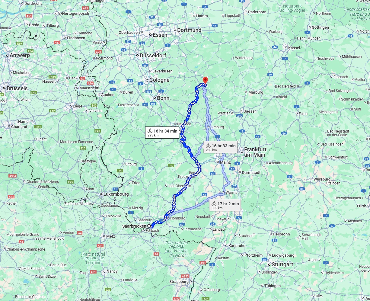 Anreise von Saarbrücken Zu Siegen Über 