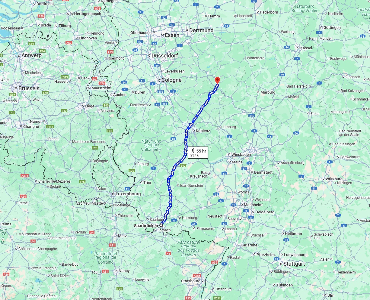 Anreise von Saarbrücken Zu Siegen Über 