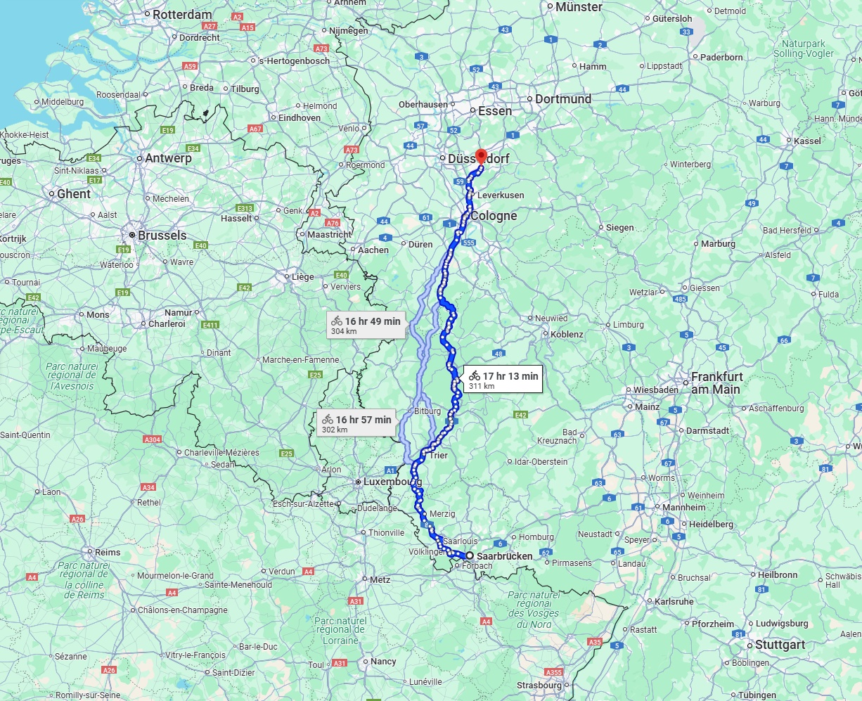 Anreise von Saarbrücken Zu Solingen Über 