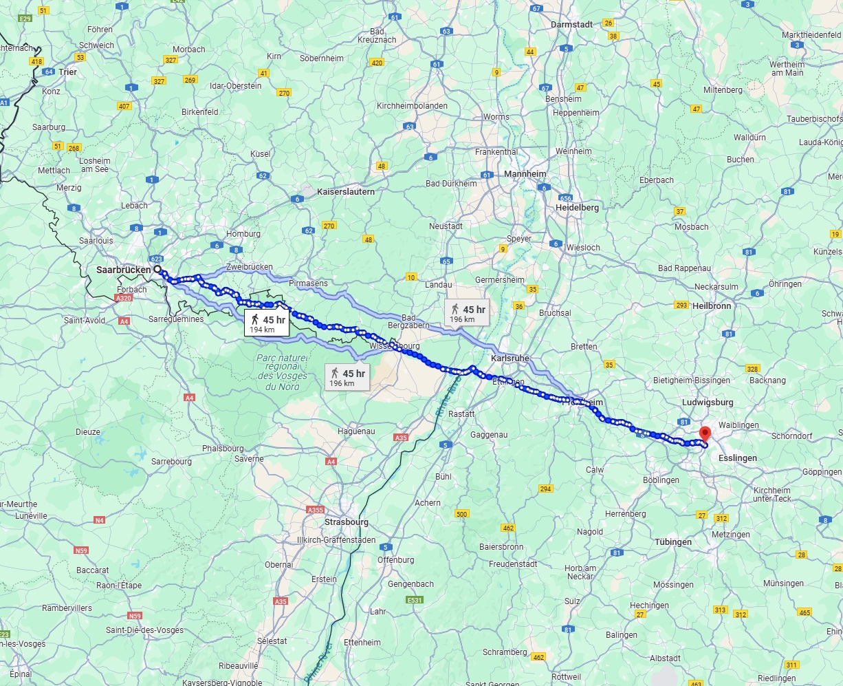 Anreise von Saarbrücken Zu Stuttgart Über 