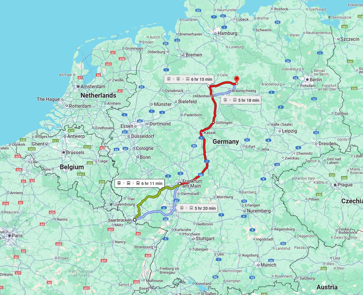 Anreise von Saarbrücken Zu Wolfsburg Über 