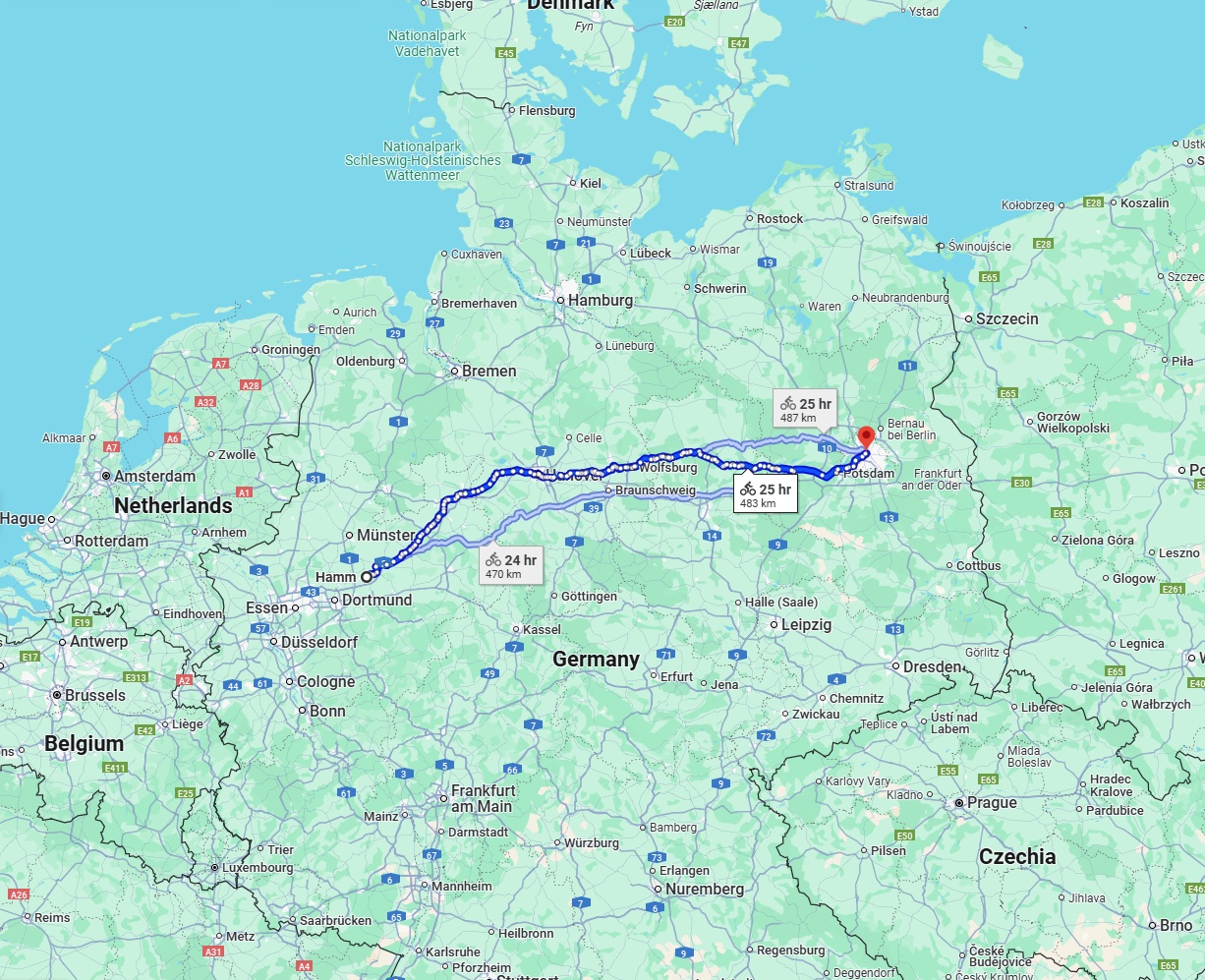 Anreise von Hamm Zu Berlin Über 