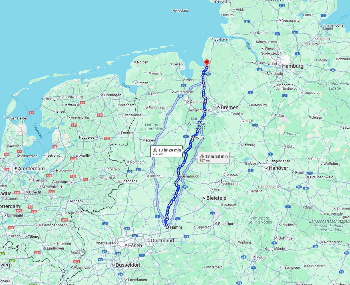 Anreise von Hamm Zu Bremerhaven Über 