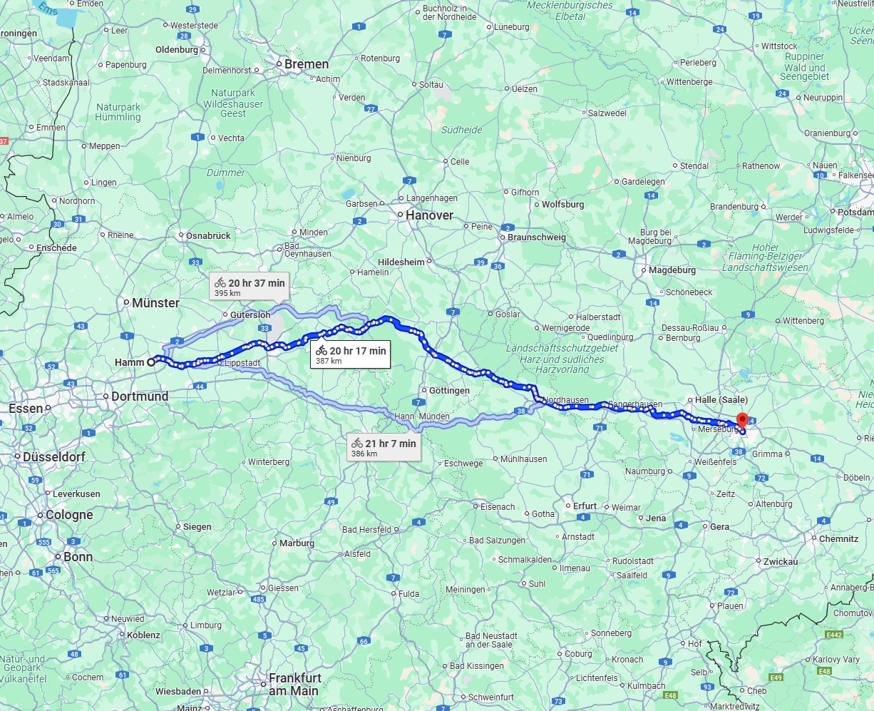 Anreise von Hamm Zu Leipzig Über 