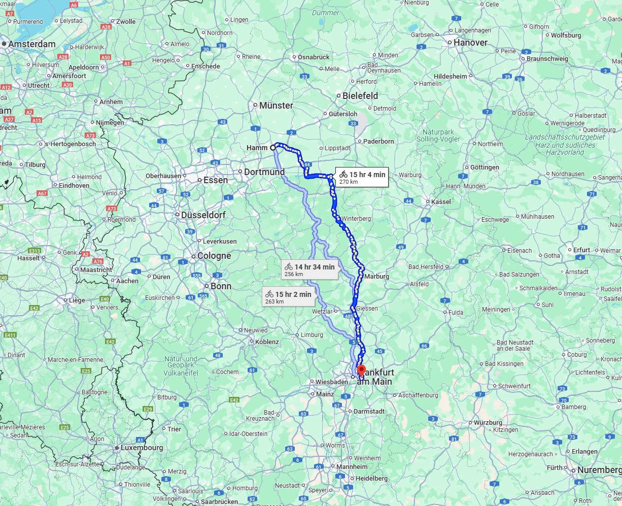 Anreise von Hamm Zu Offenbach am Main Über 