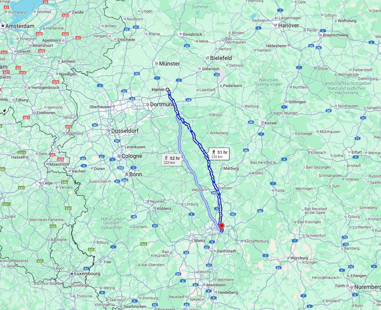 Anreise von Hamm Zu Offenbach am Main Über 