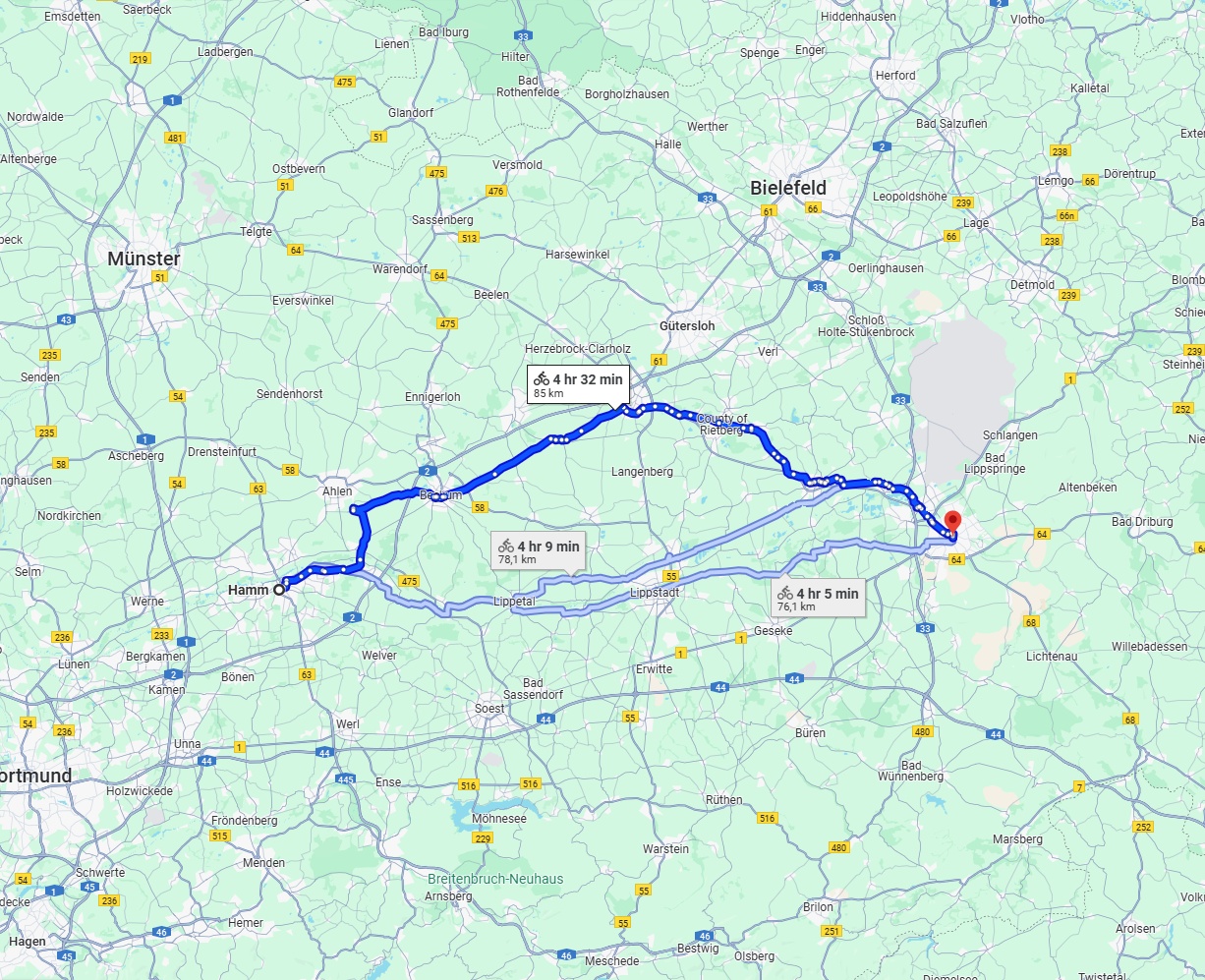 Anreise von Hamm Zu Paderborn Über 