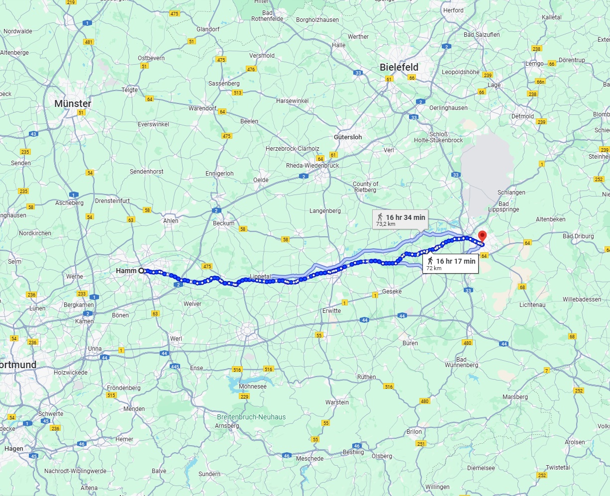 Anreise von Hamm Zu Paderborn Über 