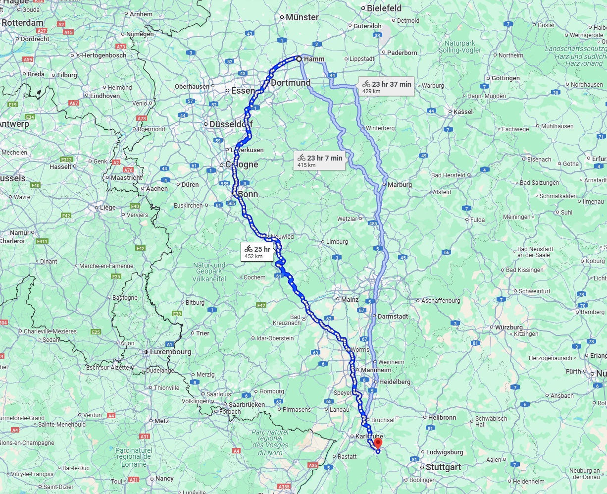 Anreise von Hamm Zu Pforzheim Über 