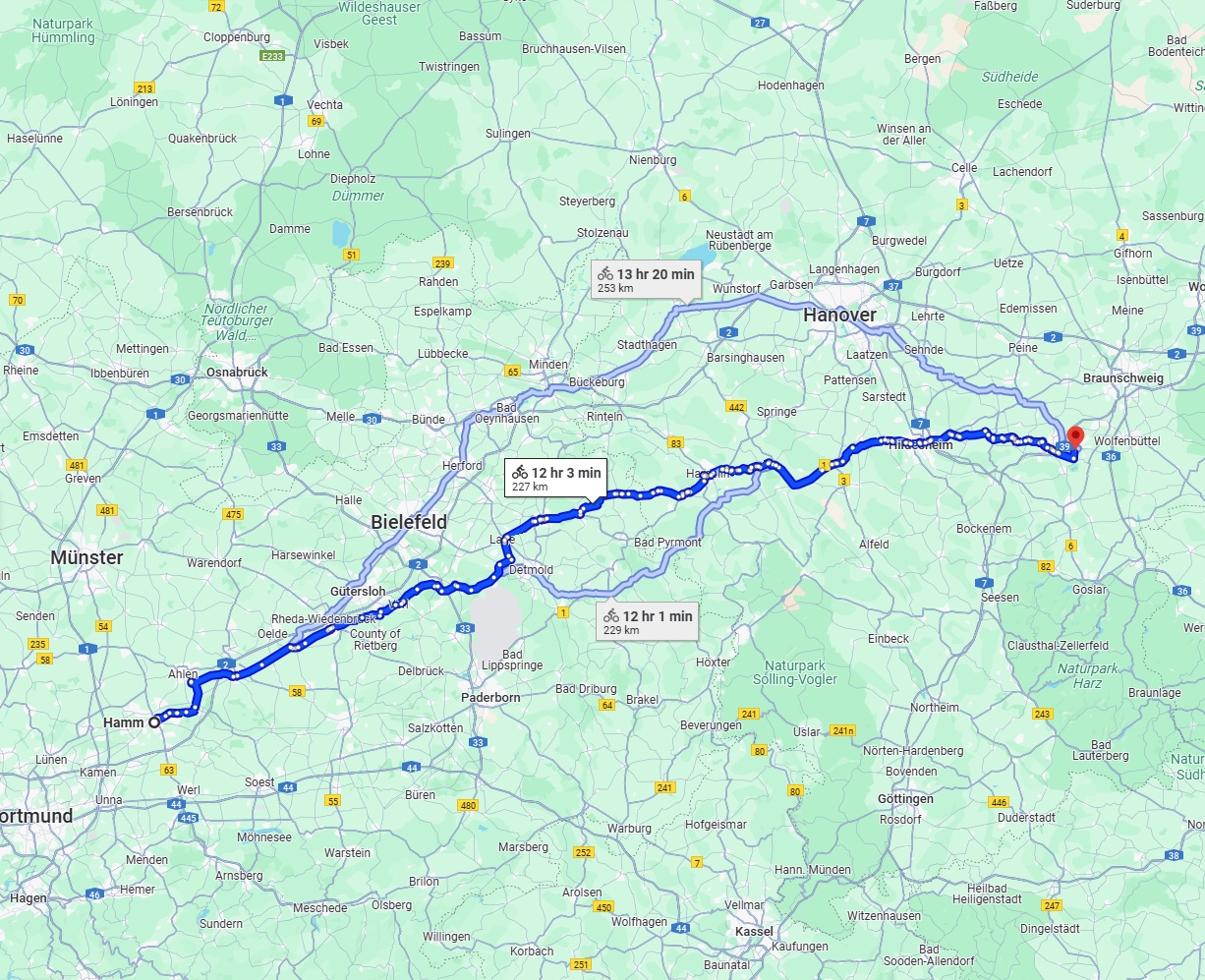 Anreise von Hamm Zu Salzgitter Über 