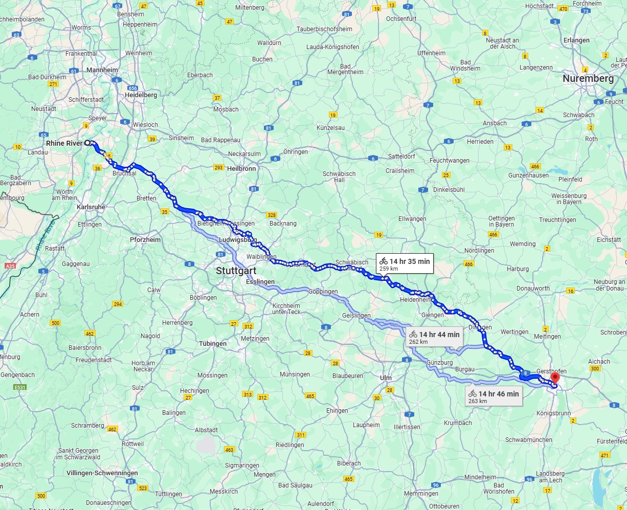 Anreise von Ludwigshafen am Rhein Zu Augsburg Über 