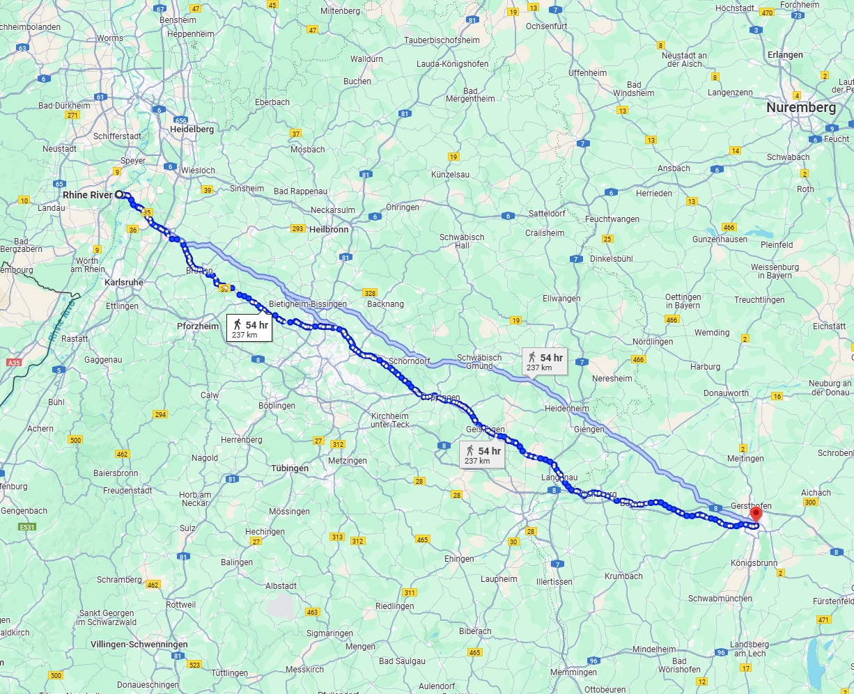 Anreise von Ludwigshafen am Rhein Zu Augsburg Über 