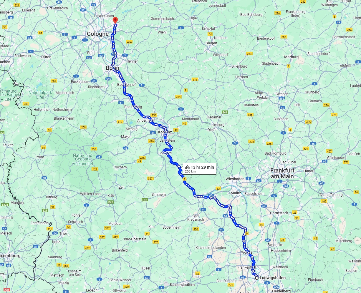 Anreise von Ludwigshafen am Rhein Zu Bergisch Gladbach Über 