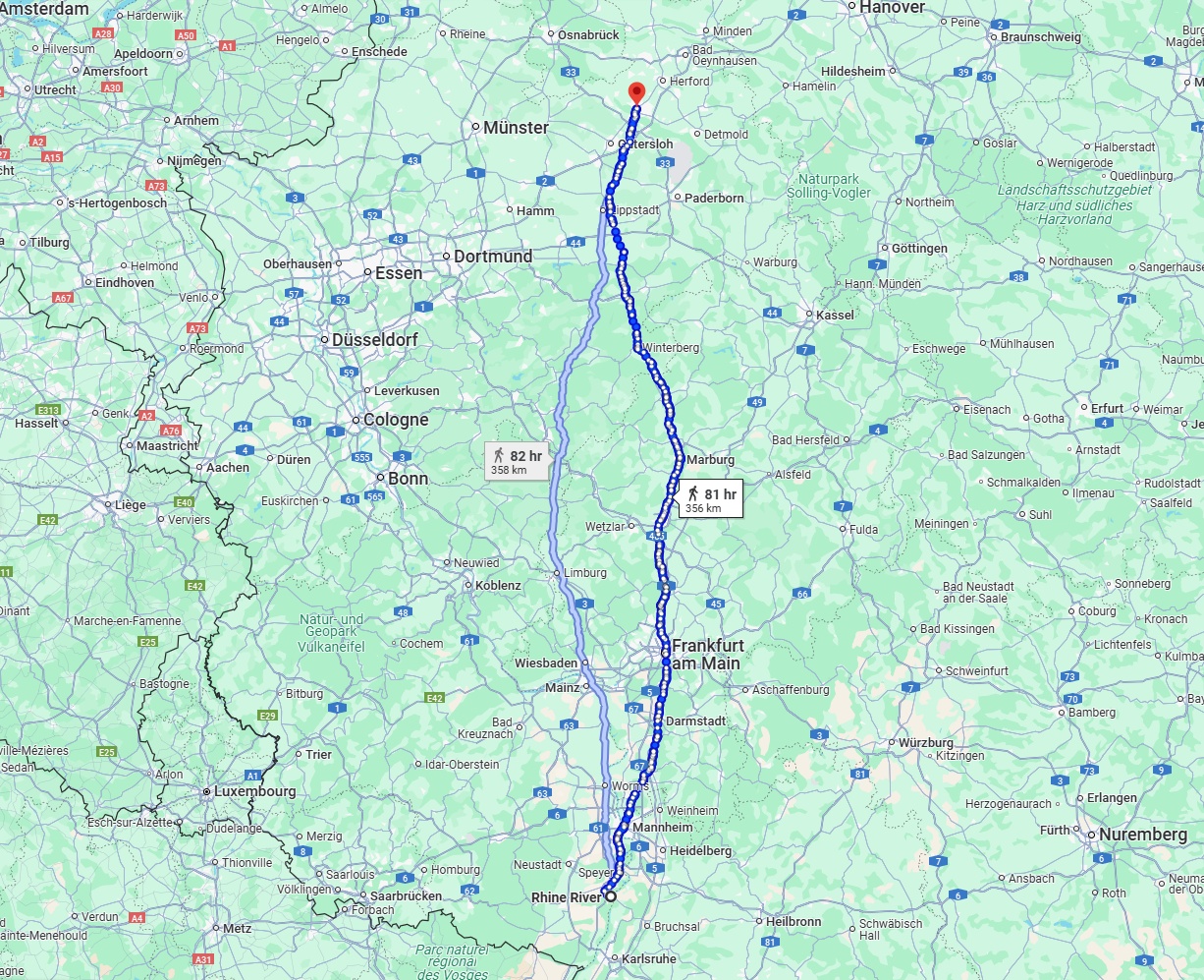 Anreise von Ludwigshafen am Rhein Zu Bielefeld Über 