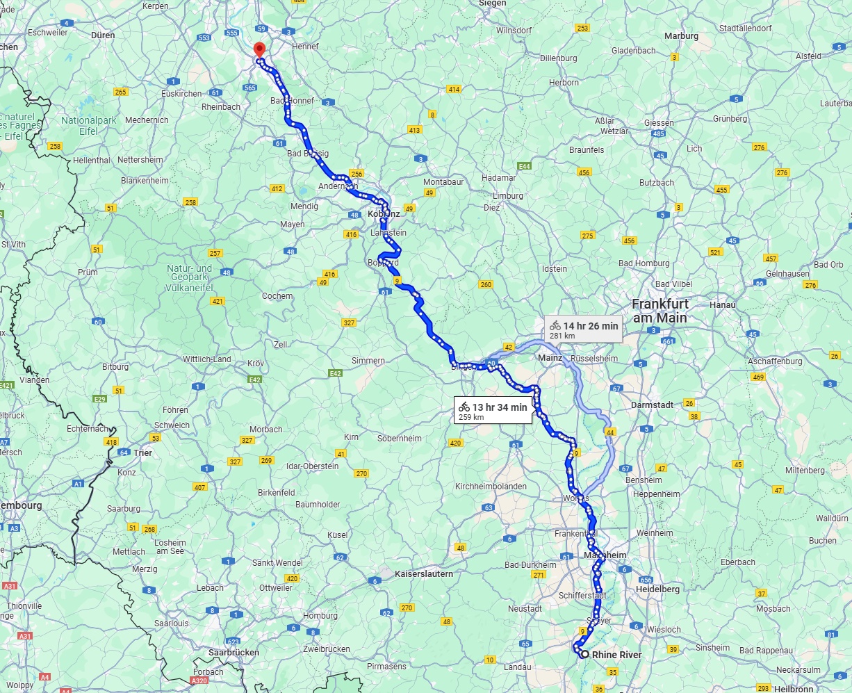 Anreise von Ludwigshafen am Rhein Zu Bonn Über 