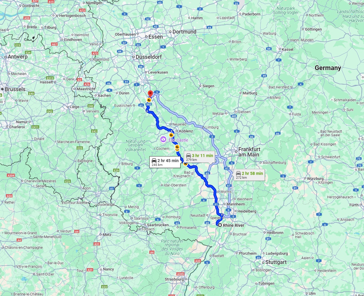 Anreise von Ludwigshafen am Rhein Zu Bonn Über 