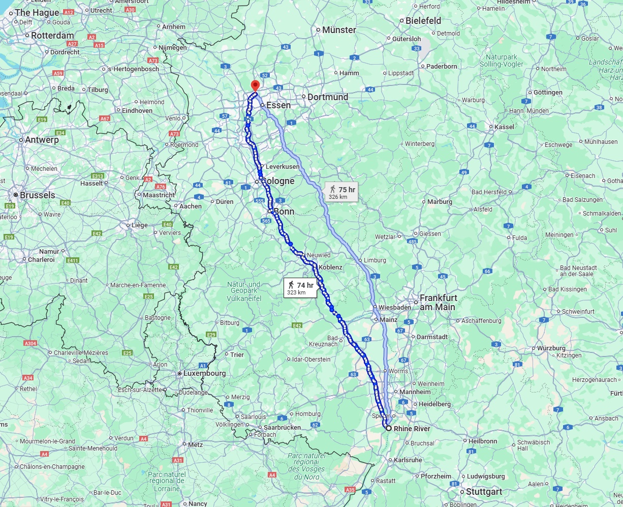 Anreise von Ludwigshafen am Rhein Zu Bottrop Über 