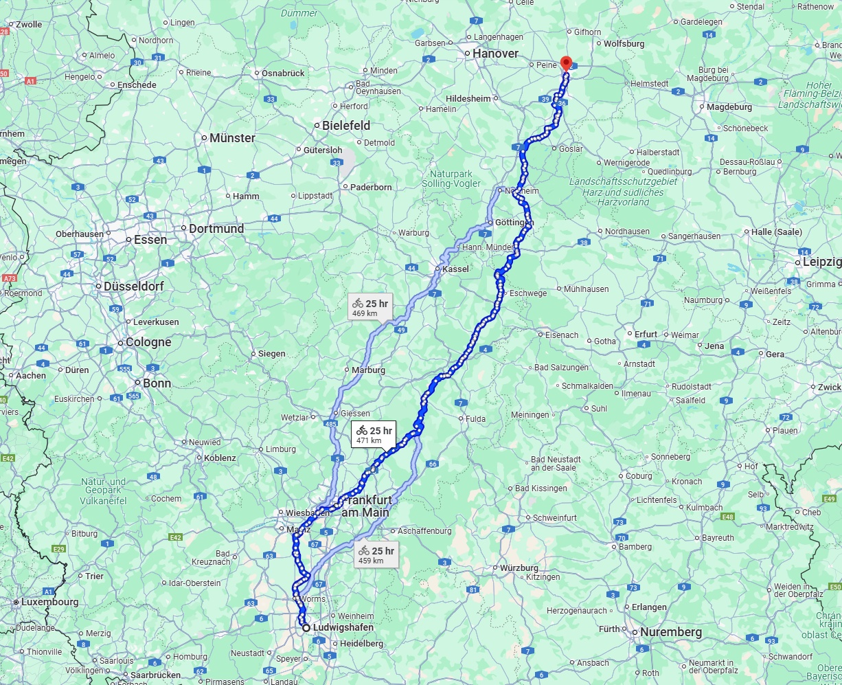 Anreise von Ludwigshafen am Rhein Zu Braunschweig Über 
