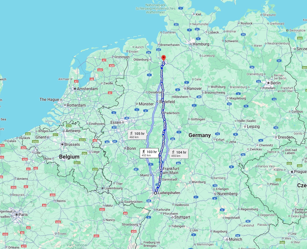 Anreise von Ludwigshafen am Rhein Zu Bremen Über 