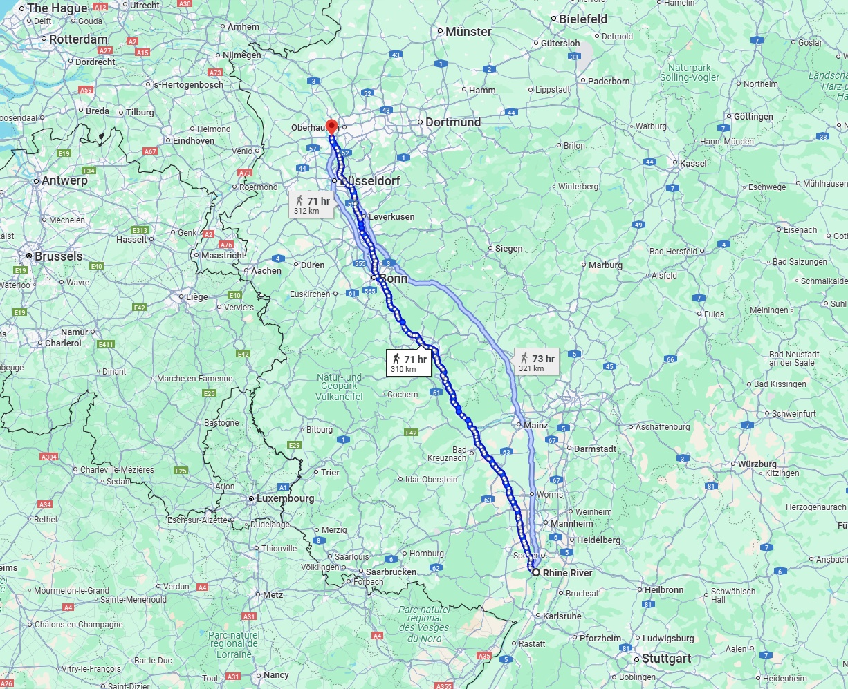 Anreise von Ludwigshafen am Rhein Zu Duisburg Über 