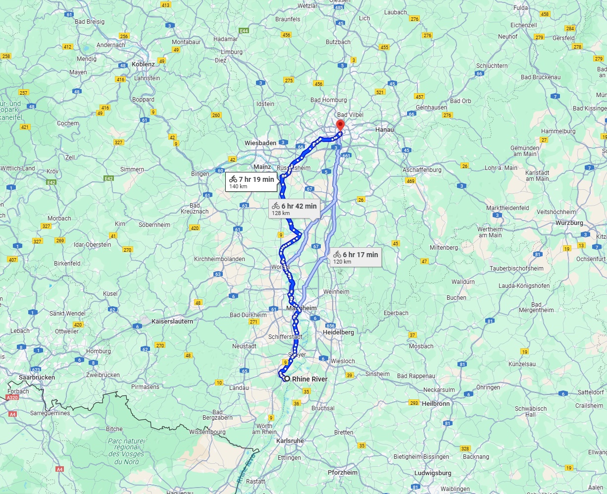 Anreise von Ludwigshafen am Rhein Zu Frankfurt am Main Über 