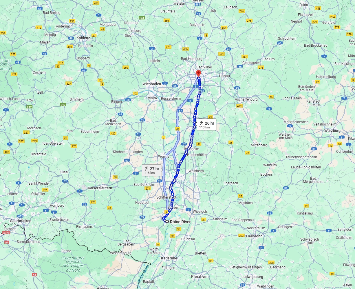 Anreise von Ludwigshafen am Rhein Zu Frankfurt am Main Über 