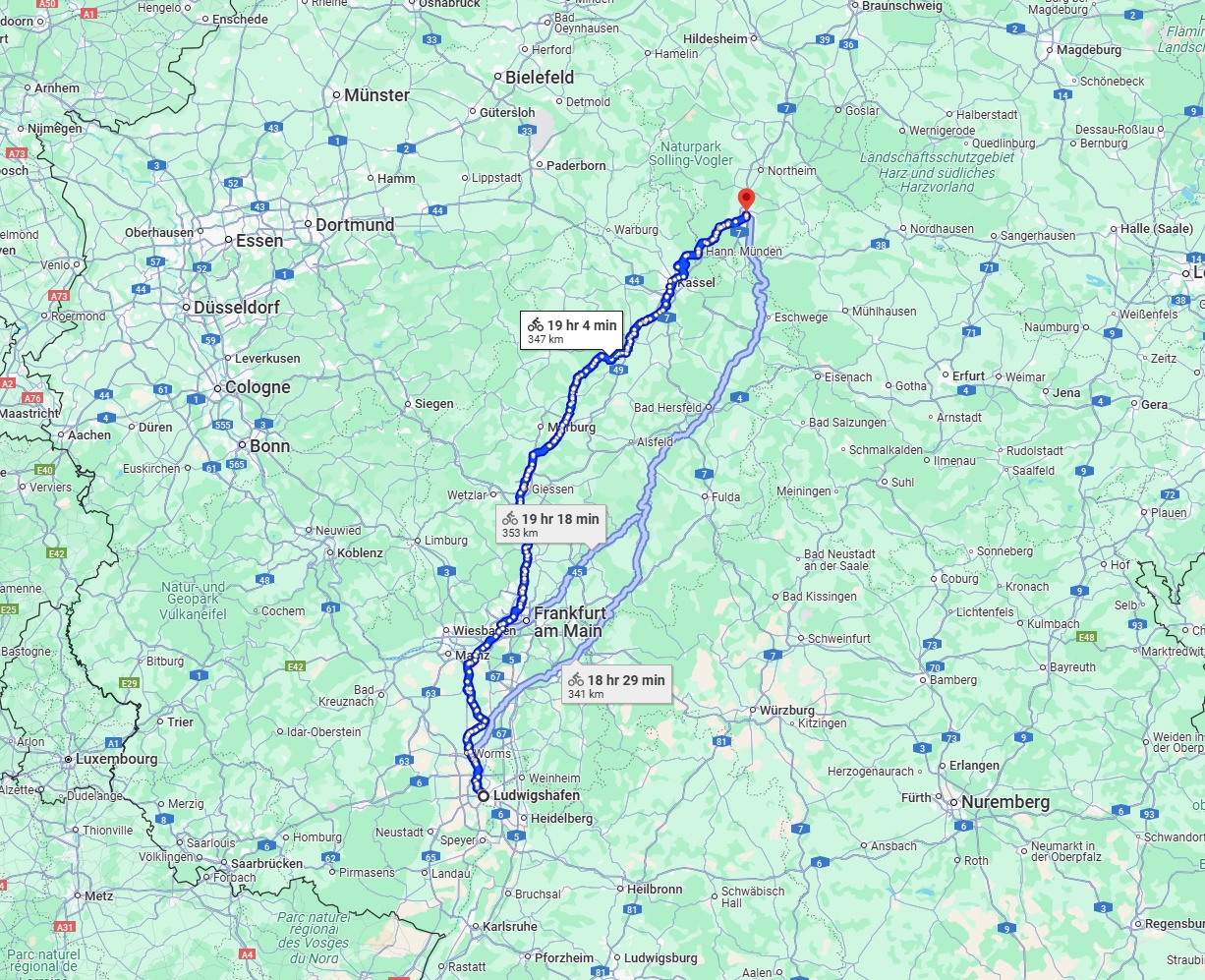Anreise von Ludwigshafen am Rhein Zu Göttingen Über 