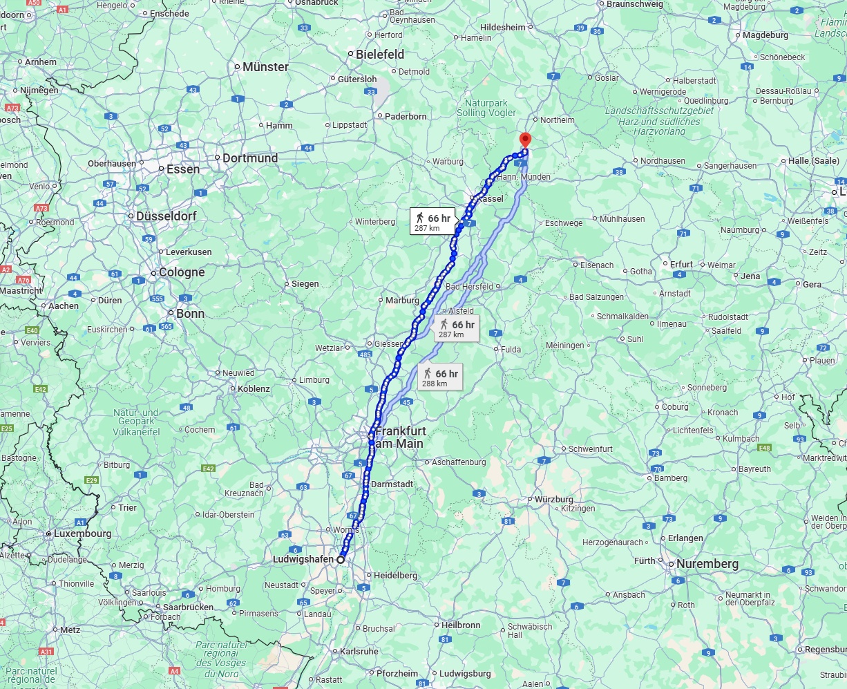 Anreise von Ludwigshafen am Rhein Zu Göttingen Über 