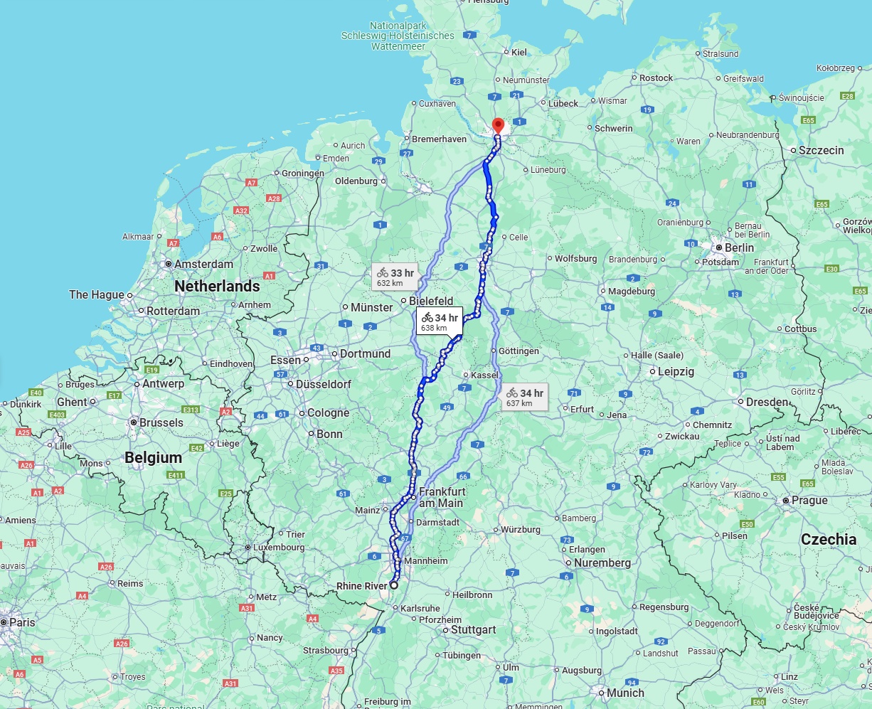 Anreise von Ludwigshafen am Rhein Zu Hamburg Über 